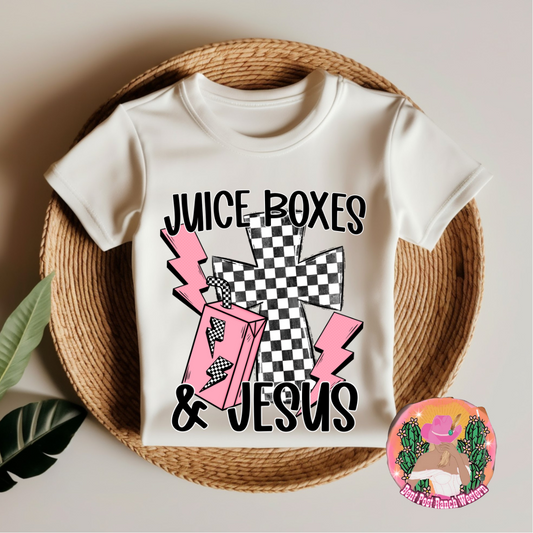 Juice Boxes & Jesus Tee (PINK)