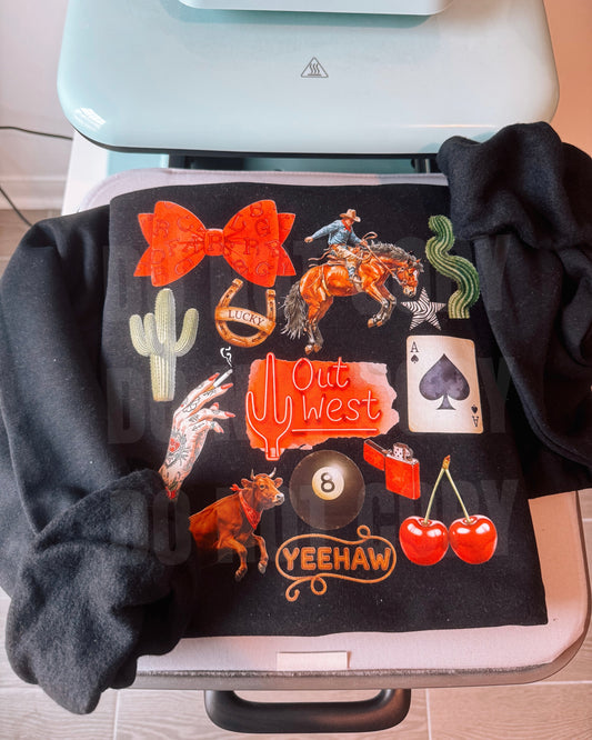Out West Collage Crewneck