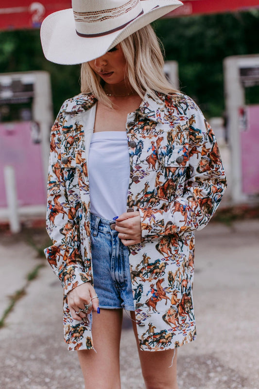 The Wild Wild West Corduroy Shacket