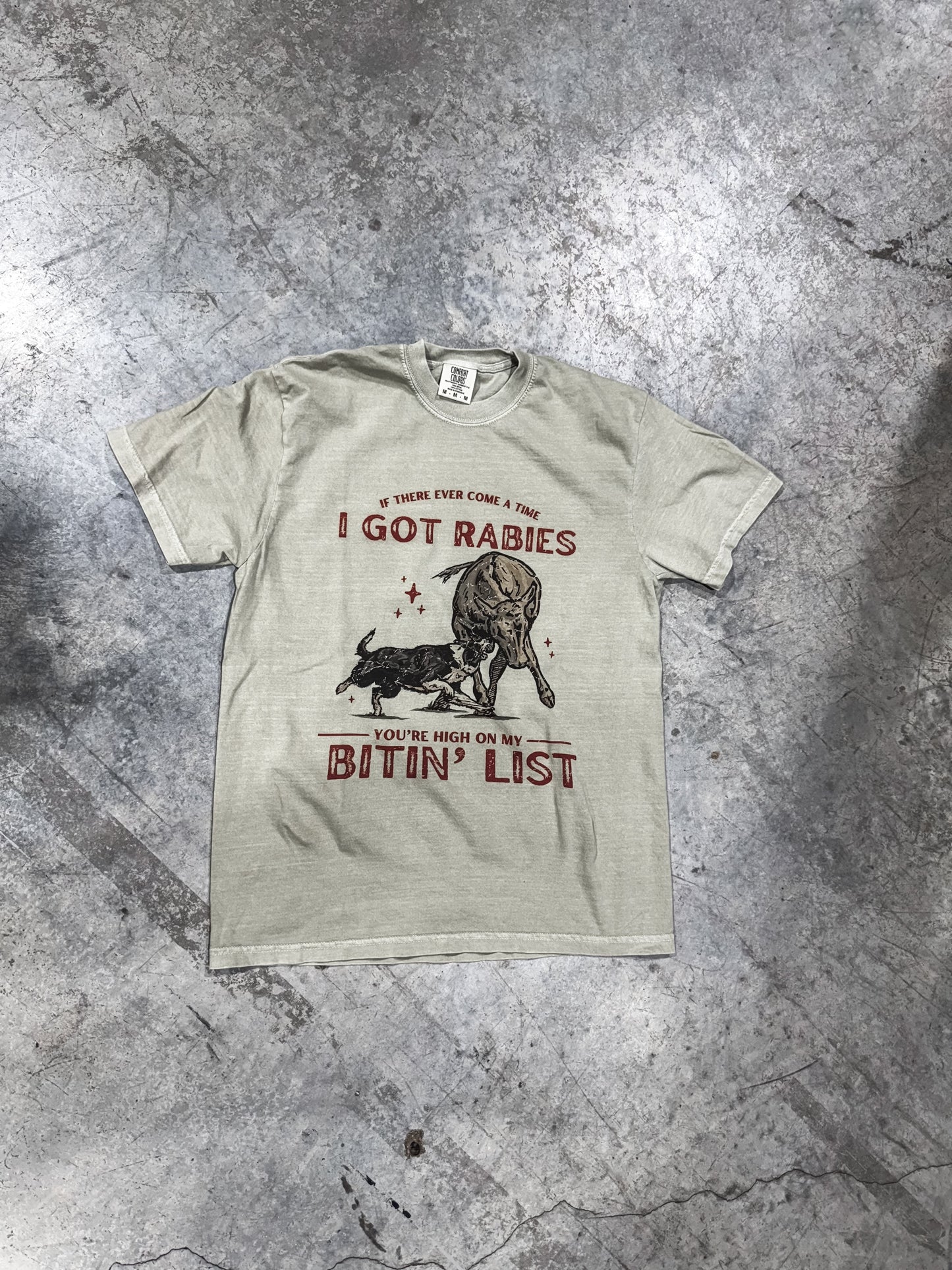 Bitin List Collie on Comfort Colors