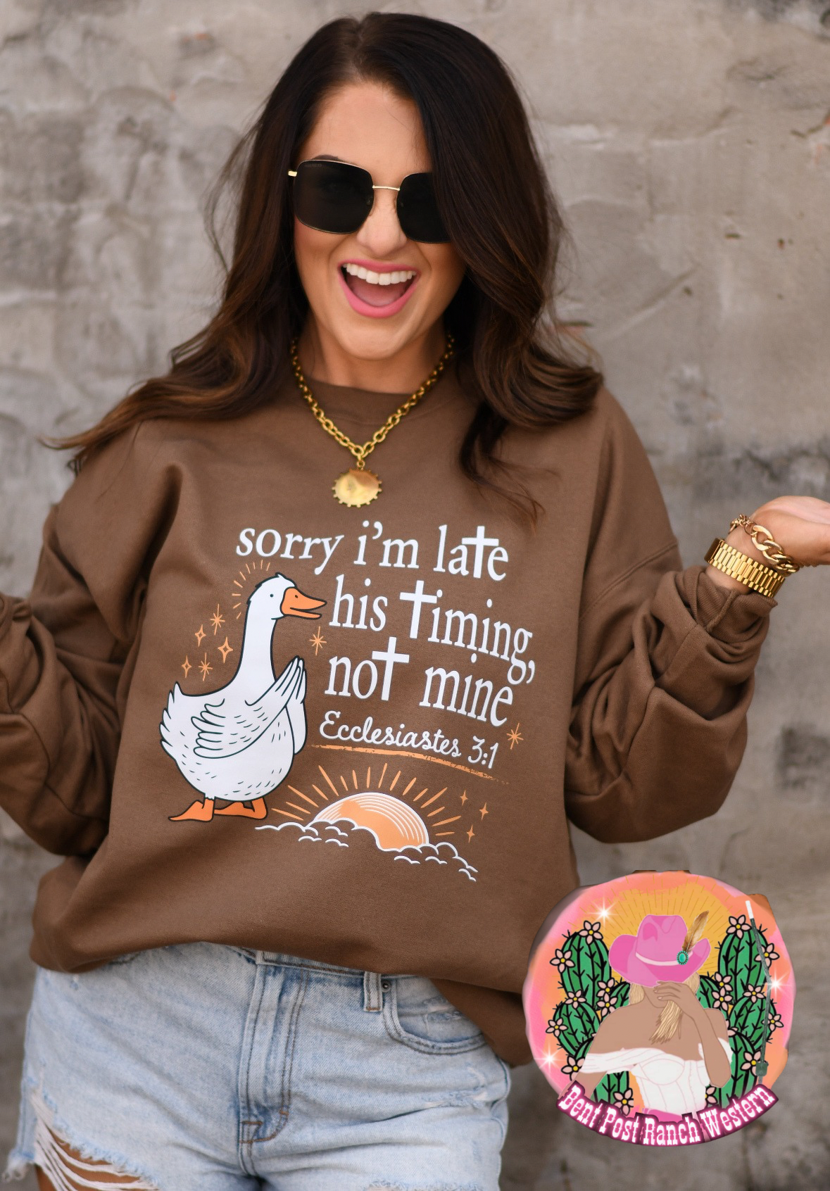 His Timing, Not Mine Sweatshirt