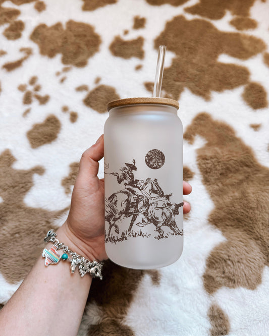 Cowboyin’ Frosted Glass Beer Can
