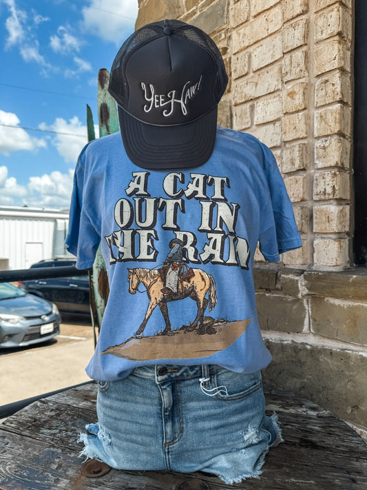 A Cat Out In The Rain Tee