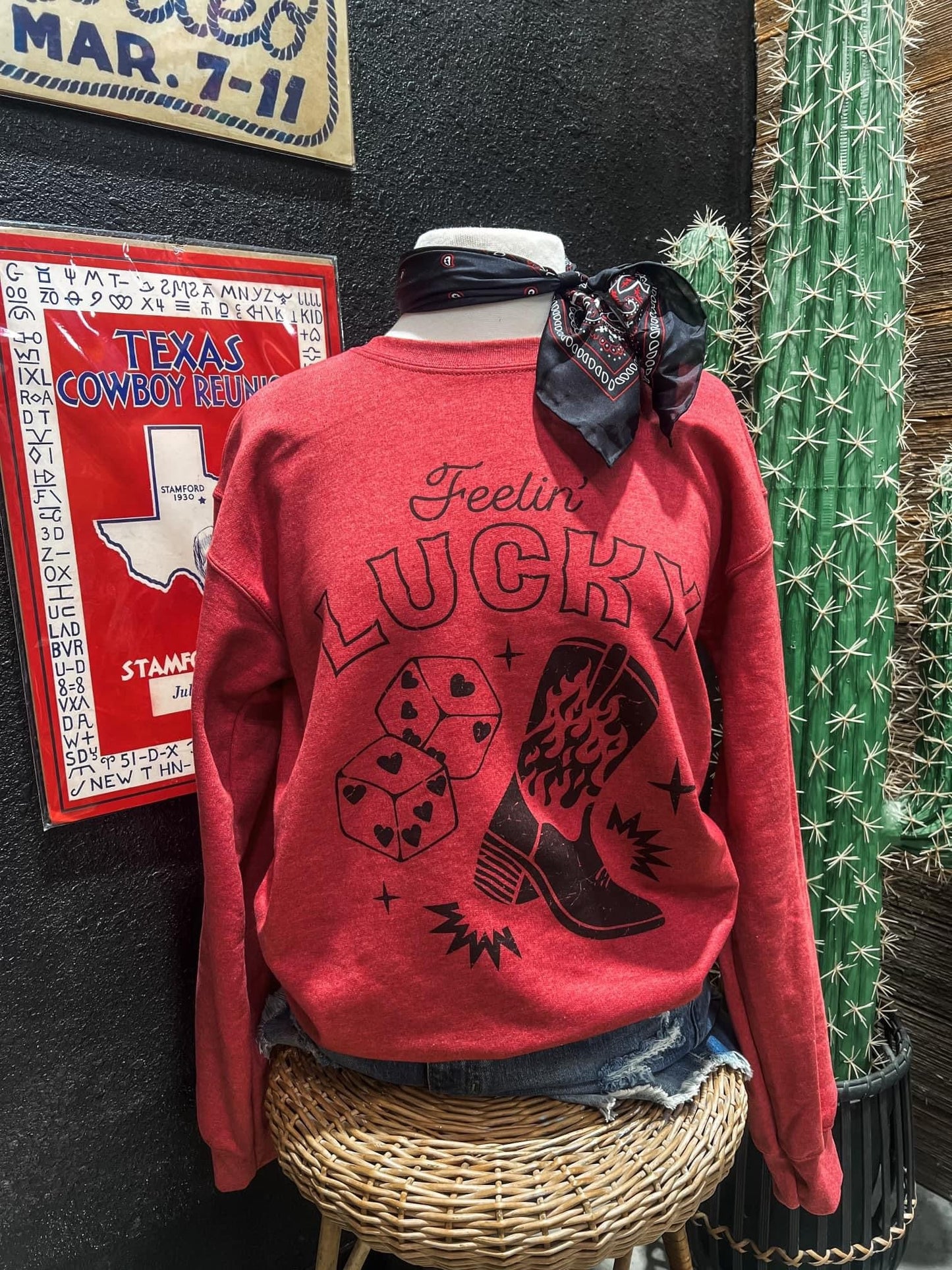 Feeling Lucky Design on Sweatshirt