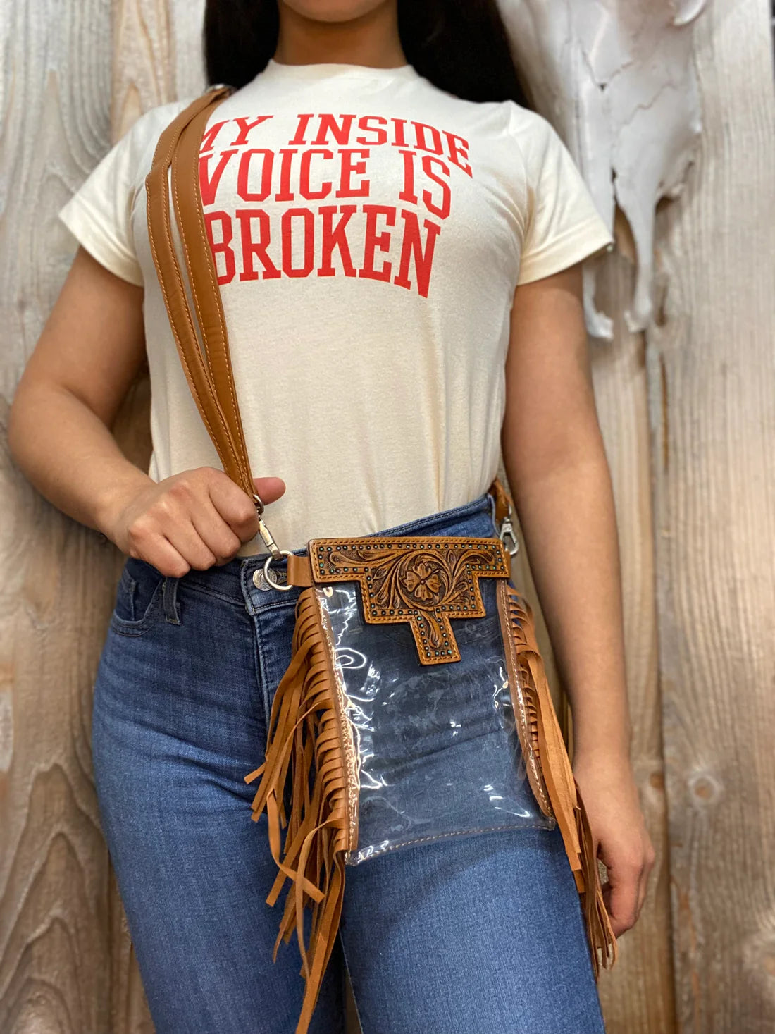 Fringed Out Stadium Bags