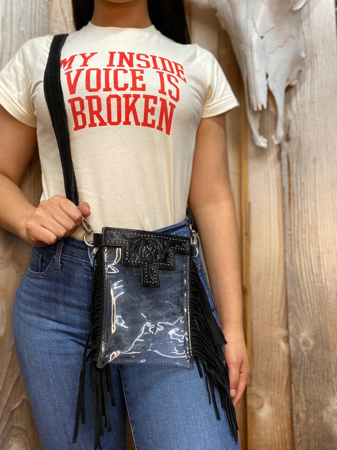 Fringed Out Stadium Bags
