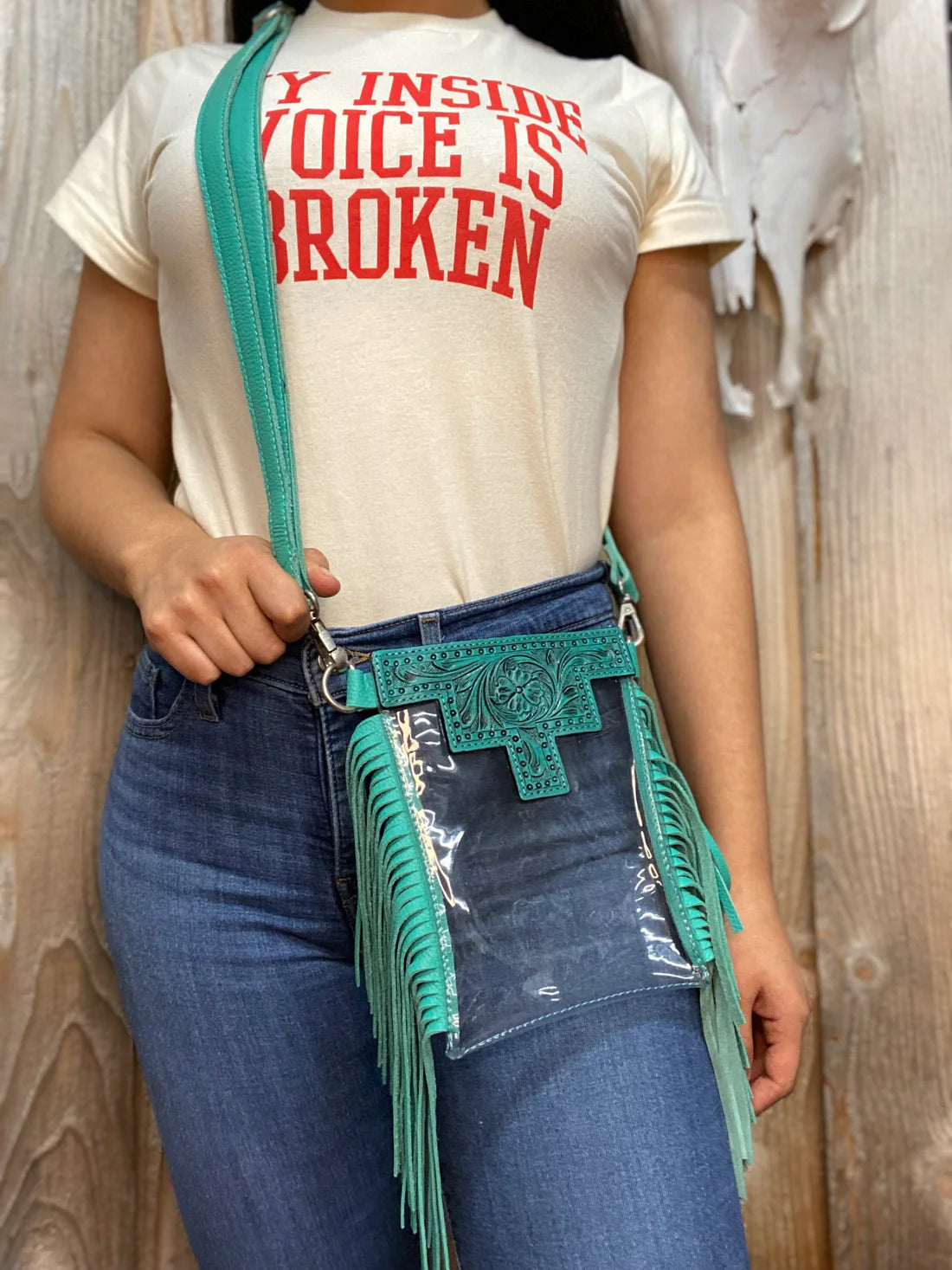 Fringed Out Stadium Bags