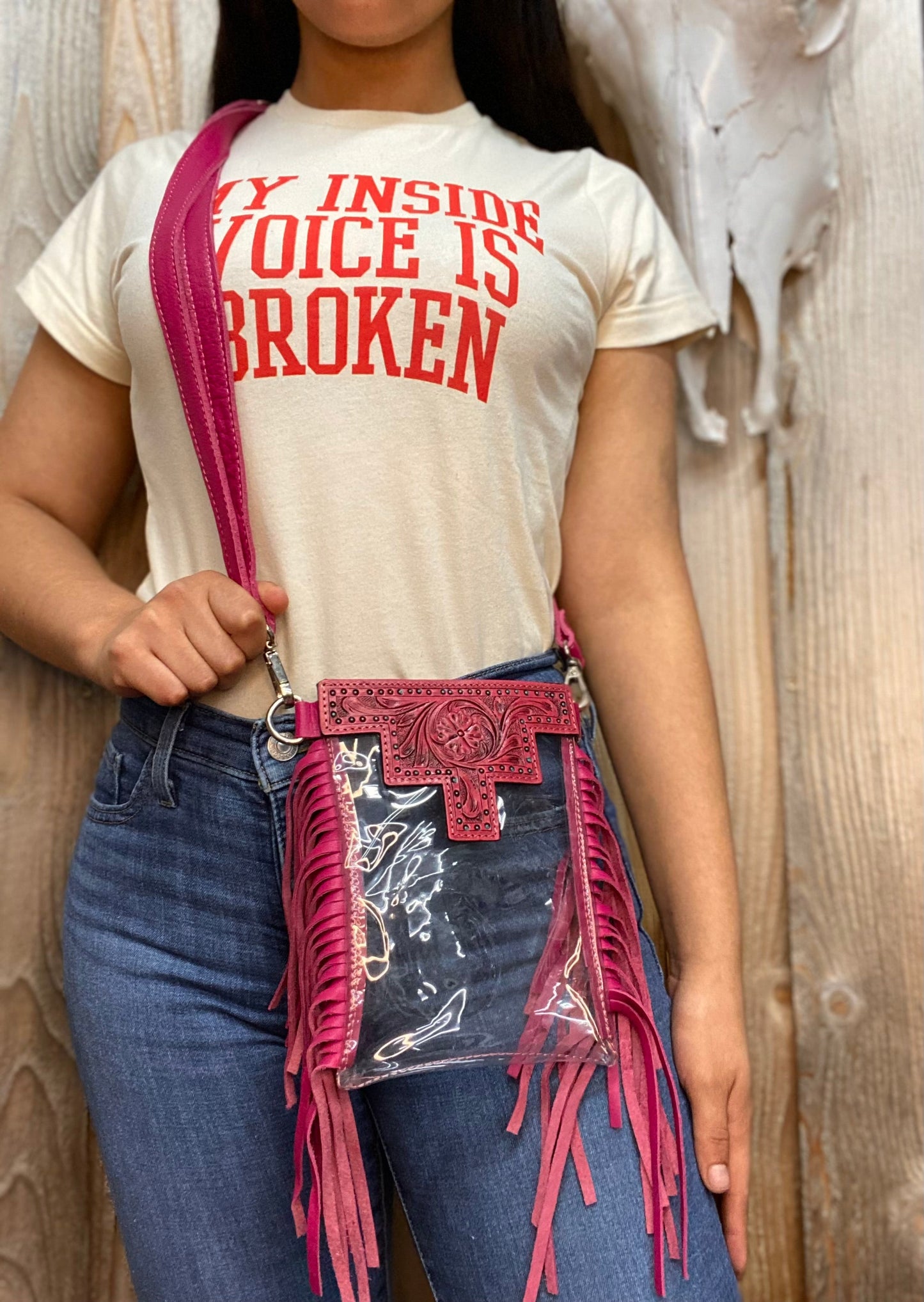 Fringed Out Stadium Bags