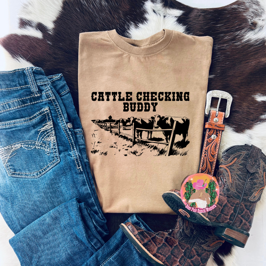 Cattle Checking Buddy Tee